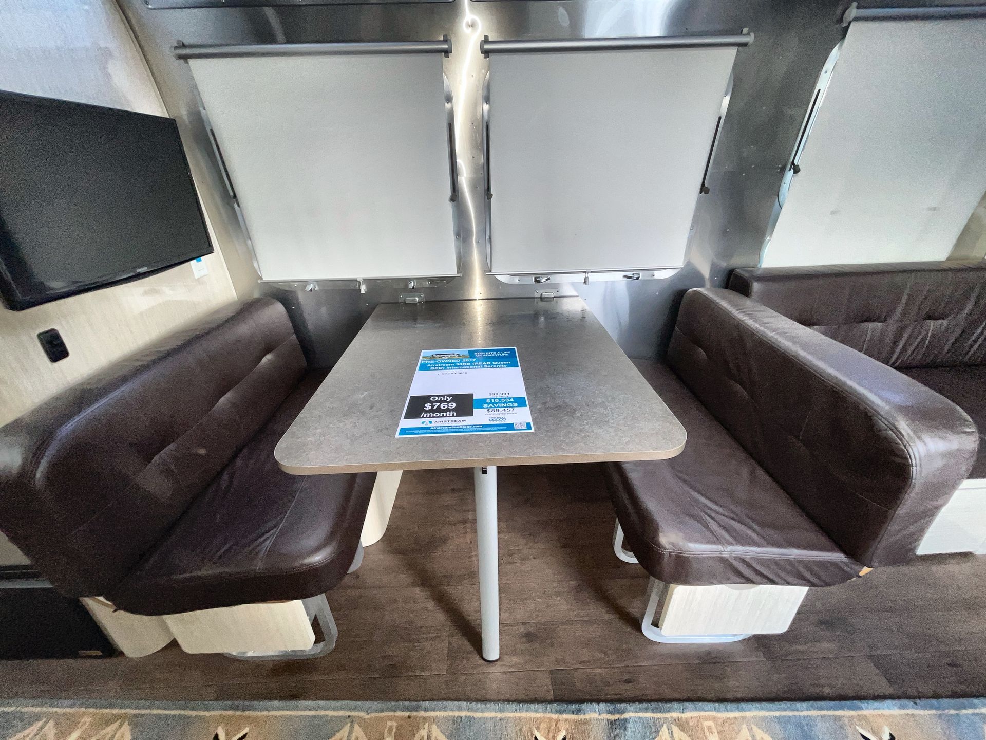 2017 Airstream 30RB (Rear Queen Bed) Base